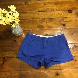 J. Crew 100% Cotton Broken-In Blue Chino Shorts